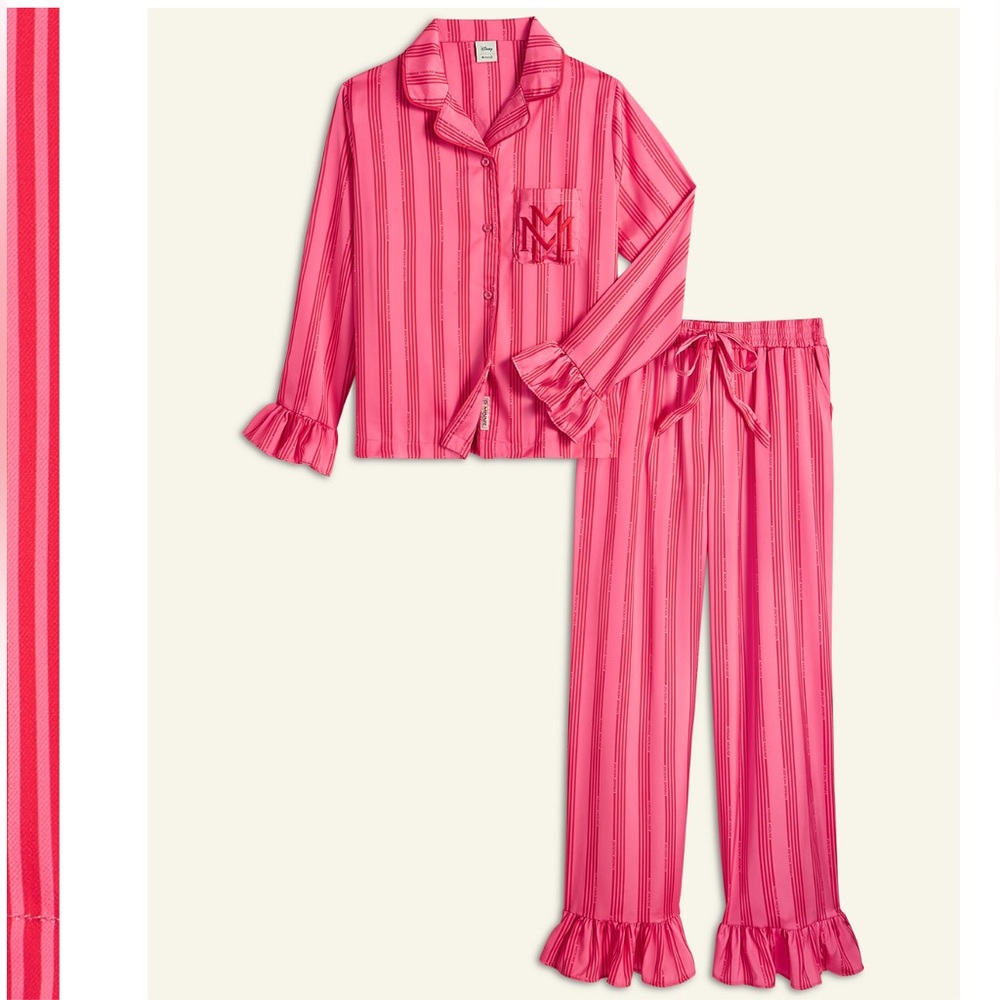 Women's Minnie Mouse Satin Pajamas Sleep Set